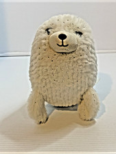 Kellytoy 2022 White Seal Plush with Silver Dots 7 x 13 Soft Cuddly