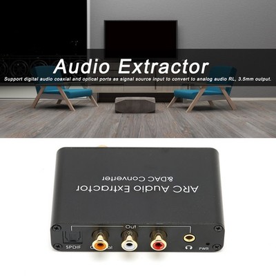HD Multimedia Interface ARC Extractor Digital-Analog-DAC-Konverter Neu SEG