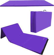 Balancefrom 6X4 Feet 4-Panel Folding Gymnastics Mat   2-Inch Thick Pad with Viny