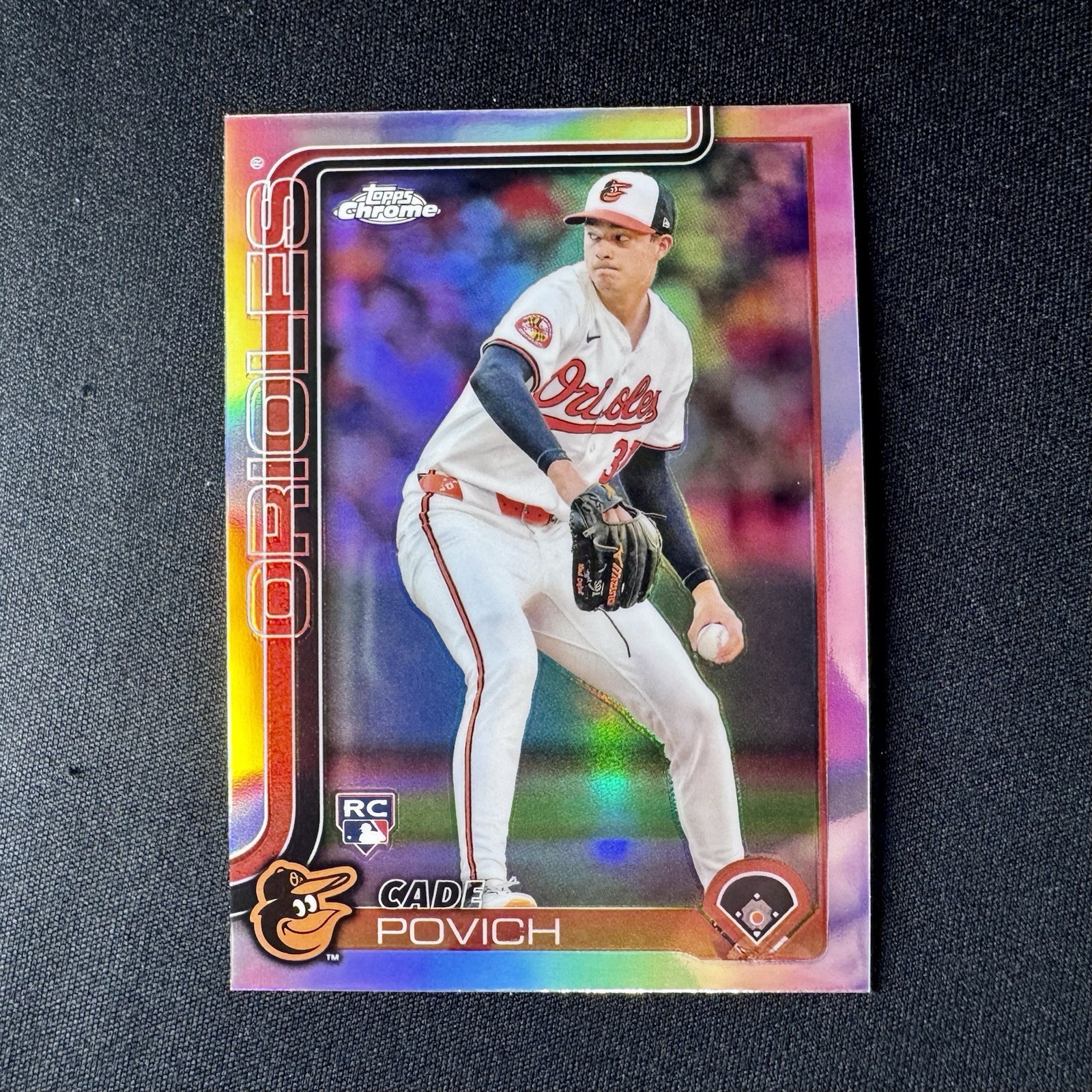 2025 Topps Chrome - Cade Povich #140 Refractor (RC) Baltimore Orioles MLB