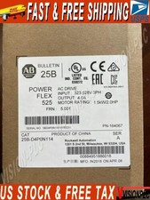 New Allen Bradley 25B-D4P0N114 /A Powerflex 525 AC Drive 2HP Surplus SEALED