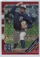 2019 Bowman Chrome Prospects Red Shimmer Refractor 5/10 Kyle Funkhouser 13iq
