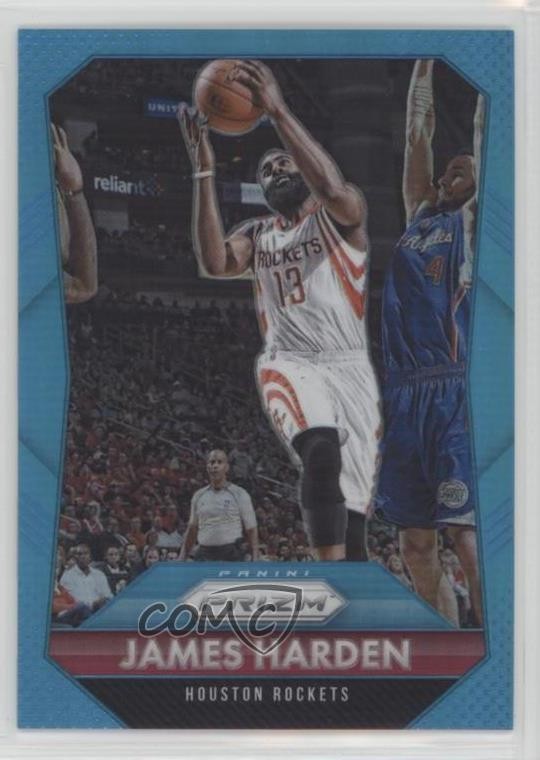 2015-16 Panini Prizm Light Blue Prizm 127/199 James Harden #213 1a3