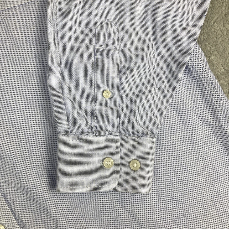 Camisa Cutter Buck Para Hombre Grande Azul Claro Oxford Con Botones Manga Larga Orión Foto 4 de 4
