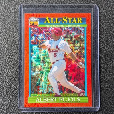 2026 Topps Series 2 Albert Pujols All-star Orange Mojo Refractor 5/25 Cardinals