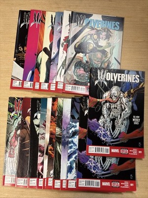 Wolverines Lot of 18 #1-4, 6-8, 11-20 Marvel Comics VF 2015