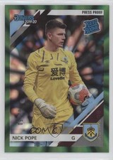 2019-20 Panini Chronicles Press Proof Green Laser 9/50 Nick Pope #47 rf2