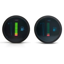 52mm LED Fuel Level Gauge Meter for Cars & Motorcycles 12V/24V Fuel Tank Monitor