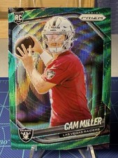 2025 Panini Prizm #362 Cam Miller RC Rookie Green Wave Prizm