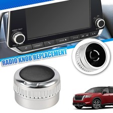 For Nissan Juke 2019-2025 Radio Knob Button Volume Switch Stereo Tuner Silver