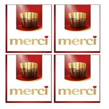 4pk Merci European Milk  Dark Chocolate Assortment Gift Box, 7oz BB 6/30/26
