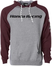 Factory Effex Honda Racing Pullover Hoody - 23-88308 Gray/Burgundy 2XL