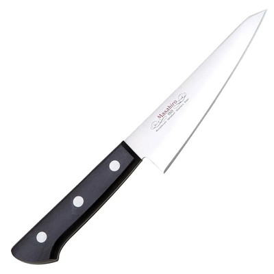 Japan NEU Masahiro MV schwarz Sperrholz Messer 145 mm Edelstahl 14006