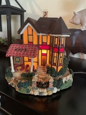 Vintage dale tiffany Cozy Corner Cafe Stained Glass Lamp