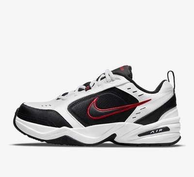 Nike Air Monarch IV Mens 11.5 (4E Wide) White Black Varsity Red 416355-101 - NEW