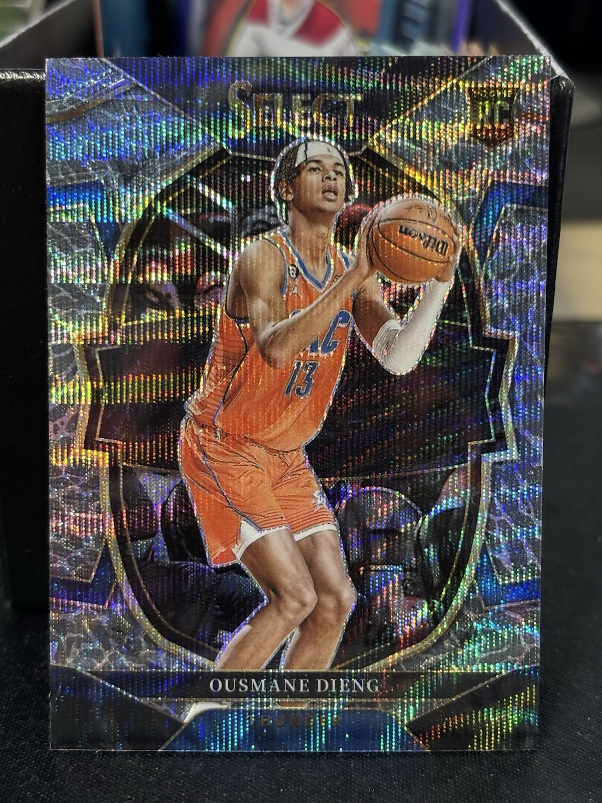 2022-23 Panini Select Ousmane Dieng Concourse #76 Rookie RC Elephant Prizm SSP