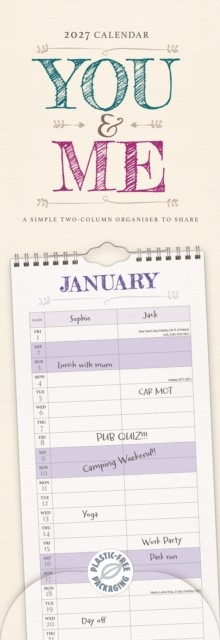 Carousel Worldwide 2027 You and Me Slim Wall Planner - Image 3