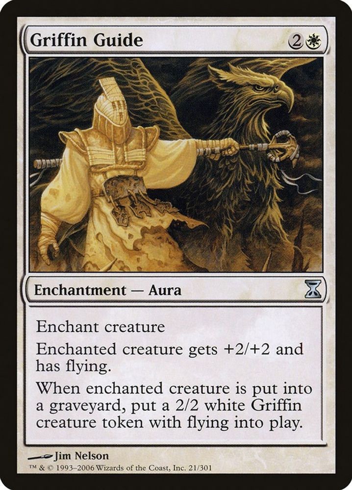 2006 Magic: The Gathering: Time Spiral - Griffin Guide (#21, U, Lightly Played)