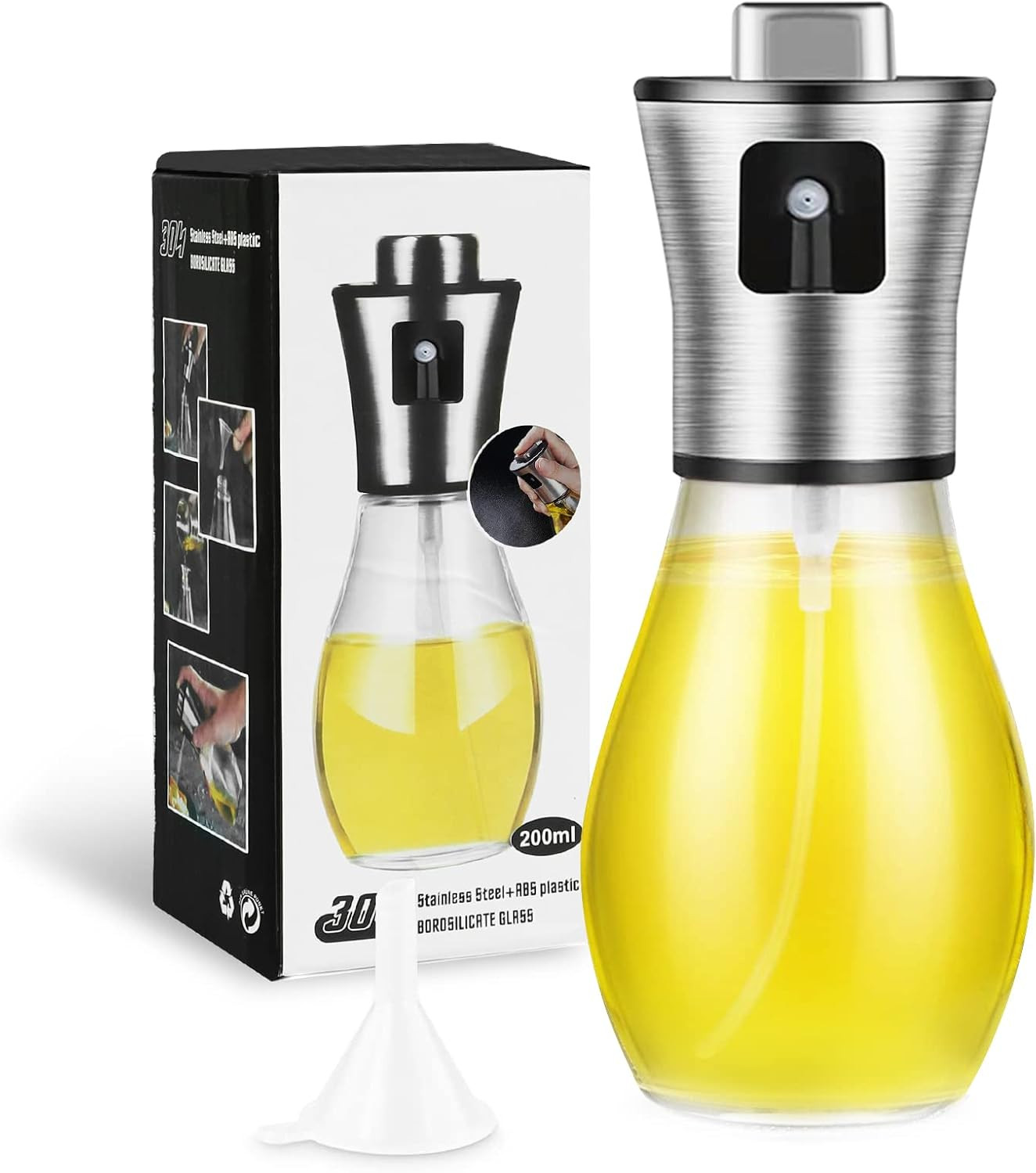 Sprayer For Cooking,olive Oil Fine Mist Sprayer - 200ml Mist