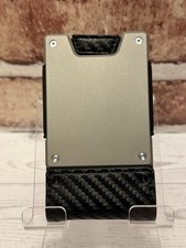 MENS WALLET METAL CARD HOLDER CASH STRAP MINI...