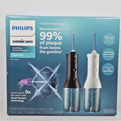 Philips Sonicare Cordless Rechargeable Power Water Flosser, 2-pack