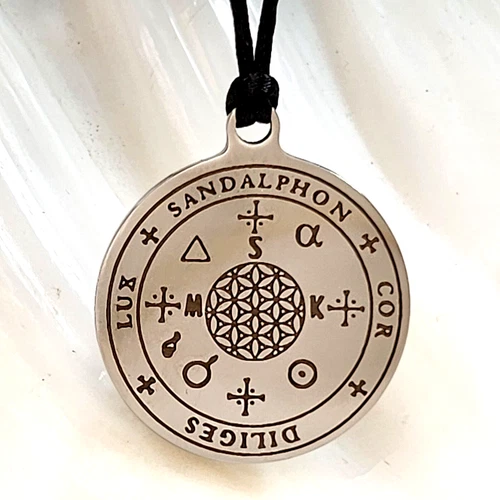Archangel Sandalphon Pendant Sigil Necklace Angel Amulet Talisman Seal Jewellery