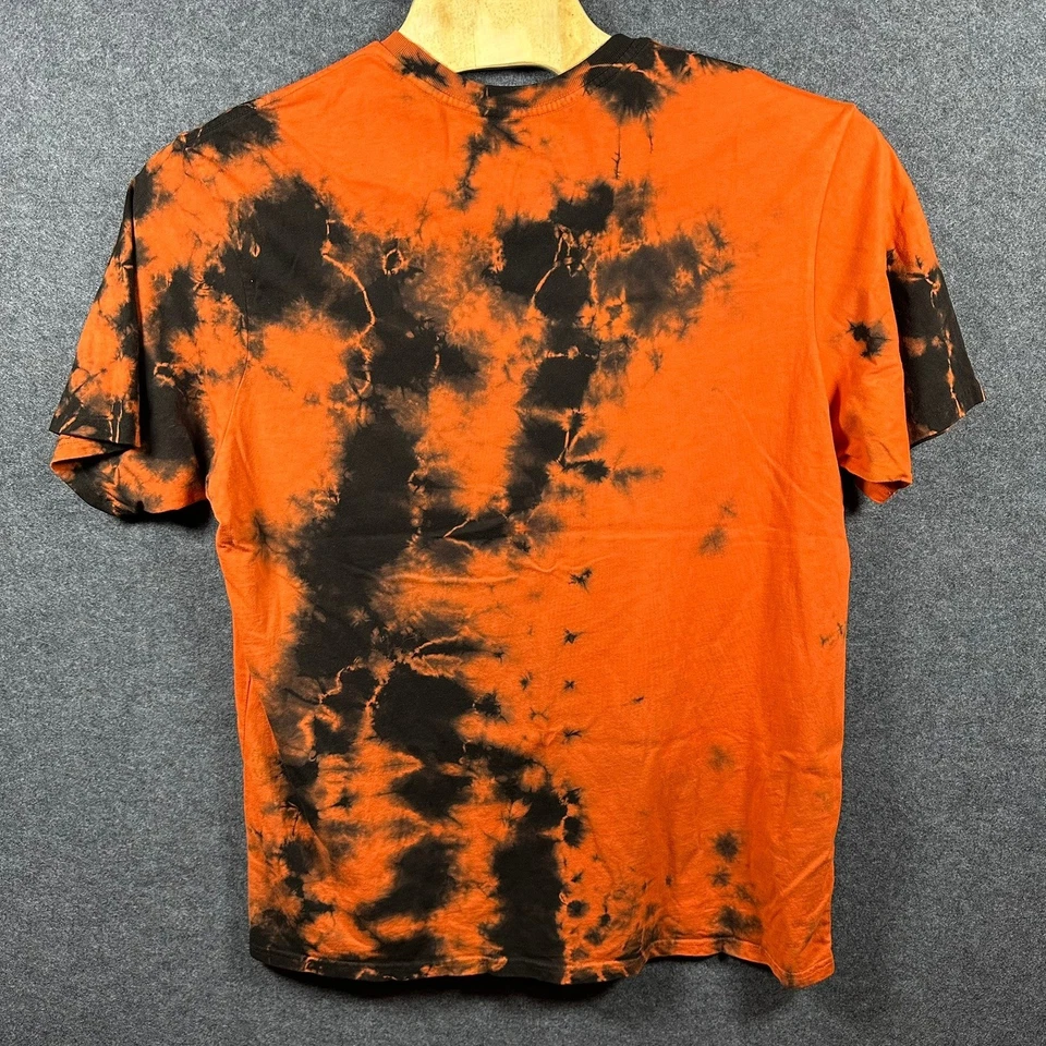 Camiseta gráfica Black Craft Cult Witch Moon Tie Dye naranja negra 2XL Foto 2 de 4