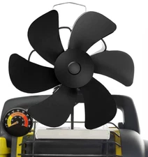 Ventilador térmico para estufa de propano, sin electricidad, con soporte fijo