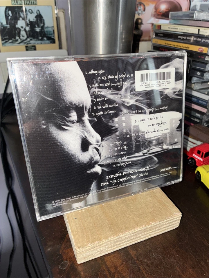 Nas "I Am" CD, (1999), feat: Scarface, DMX, Aaliyah —-Insane Hip Hop Record Foto 2 de 4