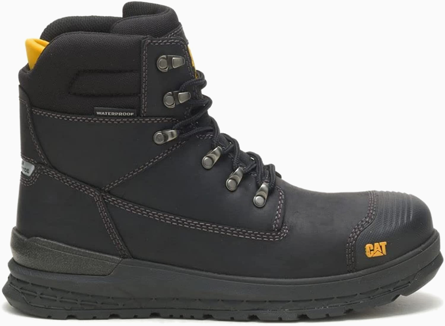 Caterpillar Mens IMPACT HIKER WP TX CC Toe Work Waterproof Boots Black US 13M