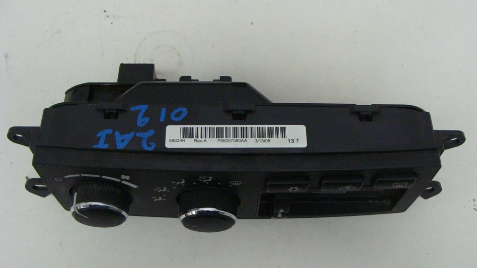 2006-2008 DODGE RAM HEATER CLIMATE TEMPERATURE CONTROL DUAL ZONE P55057080AB - Image 2 of 2