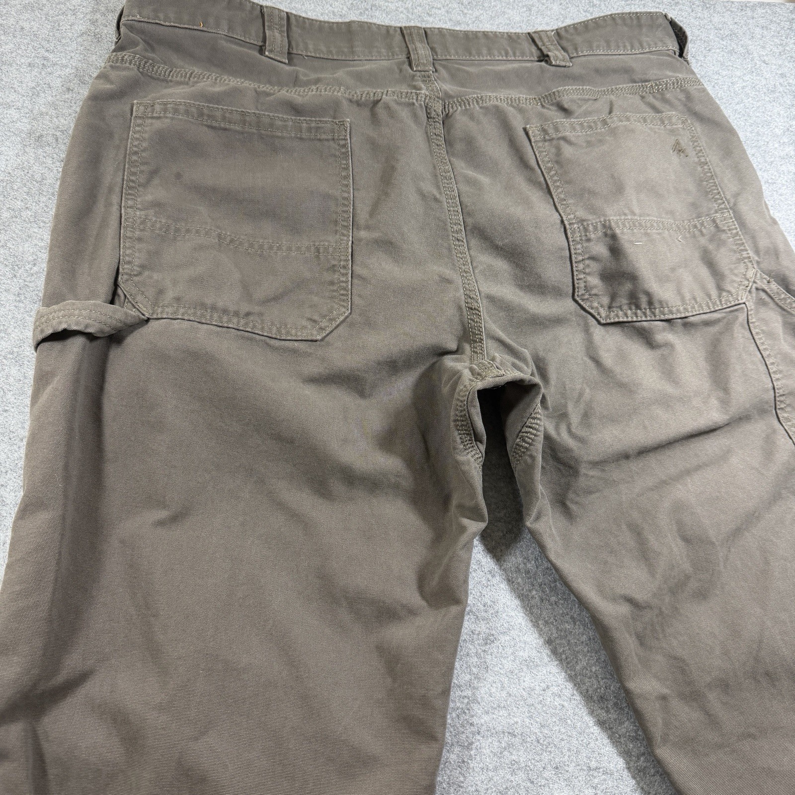 Ridgecut Toughwear Carpenter Pants Mens 40x30 Brown Ripstop Canvas Workwear thumbnail 5