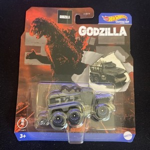 Hot Wheels Character Cars Godzilla - Die-Cast Modell Im Maßstab 1:64, Ca. 8 Cm