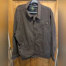 AIGLE Mens Cotton Duck Barn Chore Coat XXL Zi...