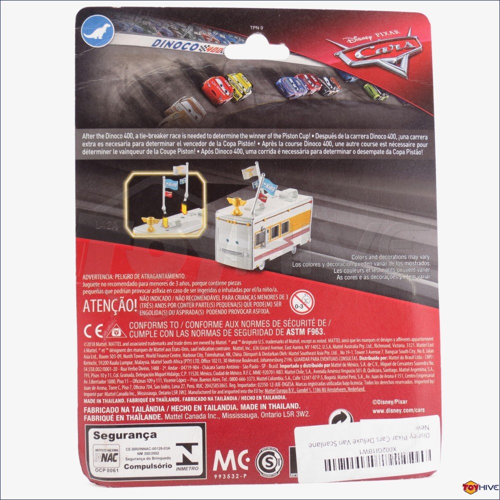 Disney Pixar Cars 3 Cars Van Scanlane RV Dinoco 400 by Mattel 2018