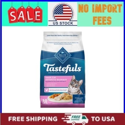 Blue Buffalo Tastefuls Cat Food, Sensitive Stomach, Chicken & Brown Rice, 10lb