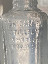 1953 Jack Daniels miniatura 1/10° PINTA, Lem Motlow, Prop. mini bottiglia, senza tappo