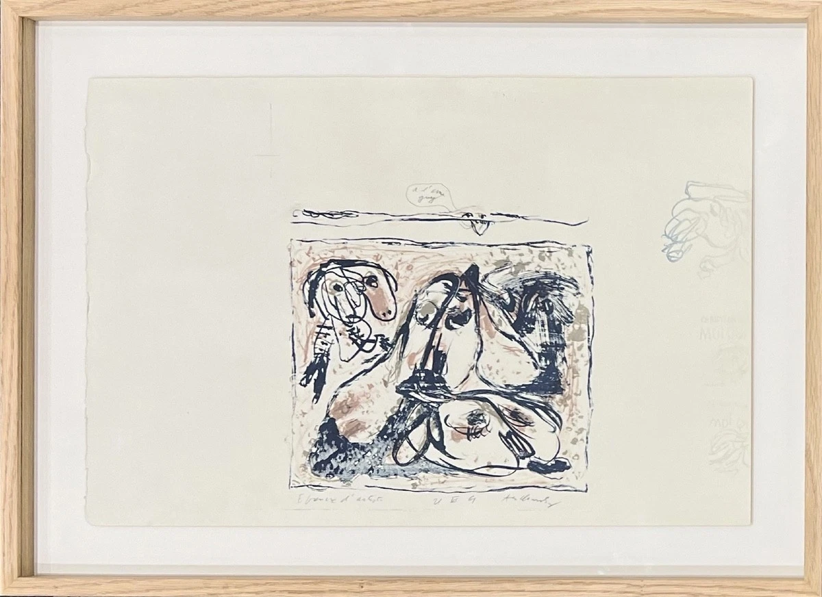 Lithographie Pierre Alechinsky - 28x38cm - édition Limitée à 150 - Avec Certificat