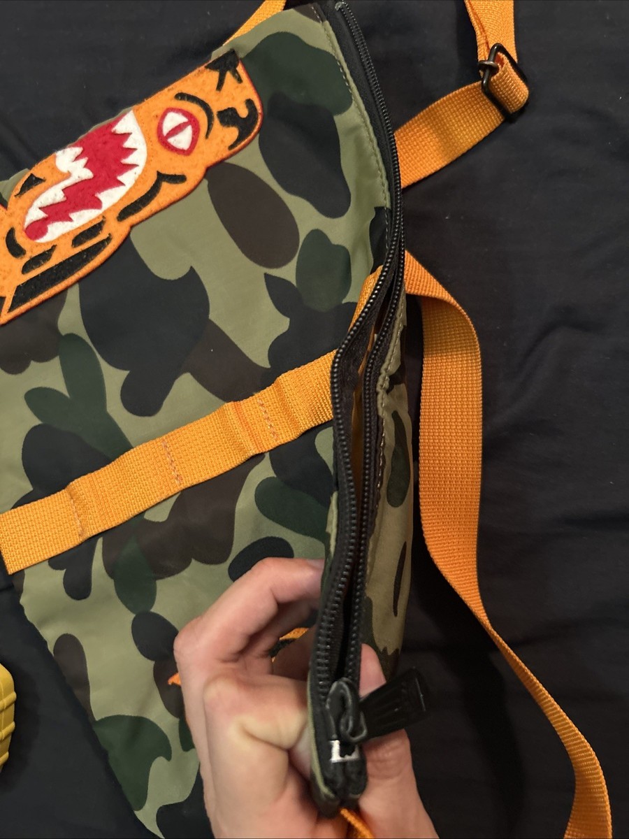 A Bathing Ape Bape X Porter Shark Camo Crossbody Bag Travel Case