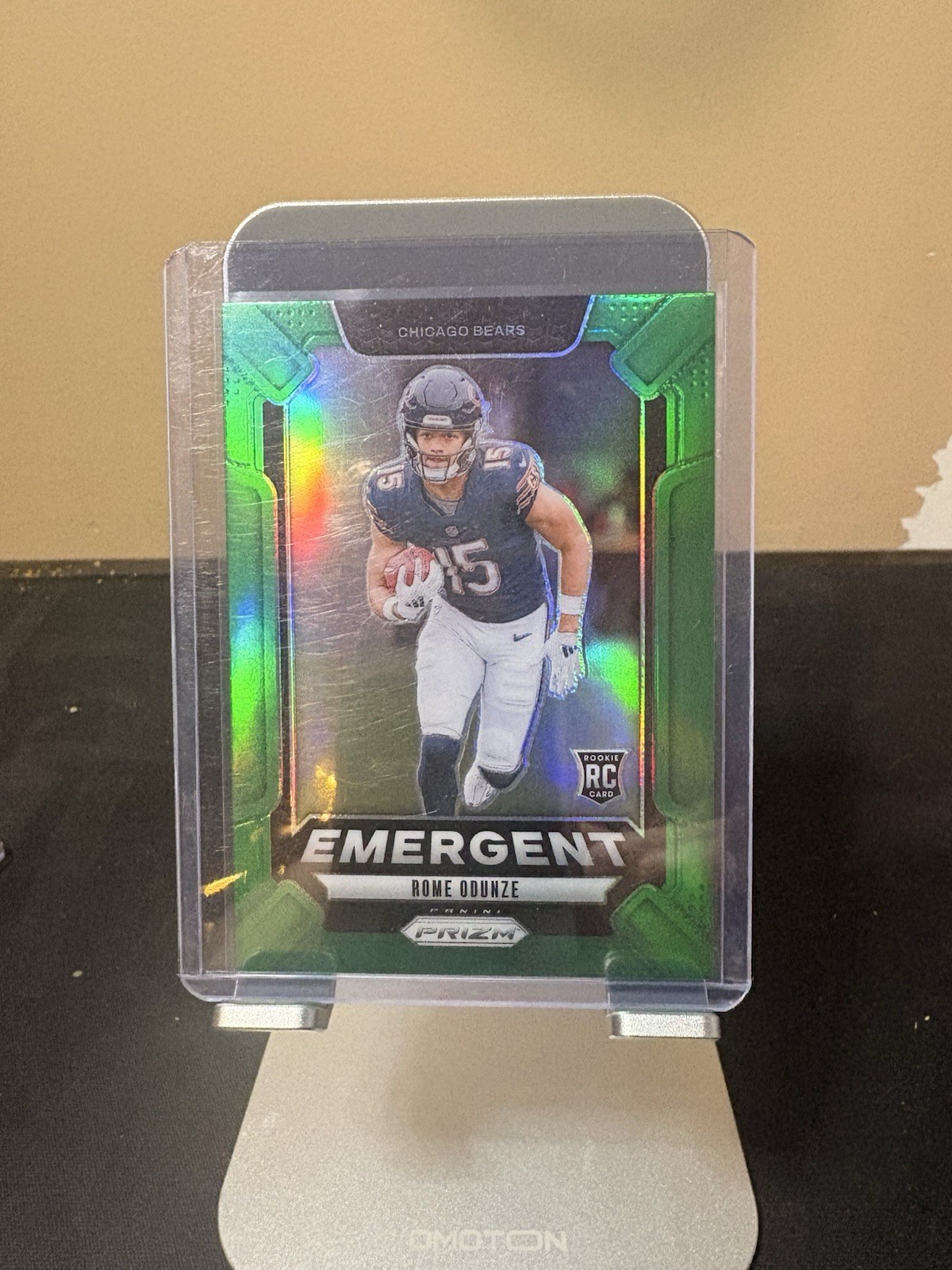 2024 Panini Prizm - Emergent Rome Odunze #11 Green Prizm (RC)
