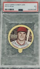 1973 Topps Candy Lids Pete Rose PSA 5-rare-Reds