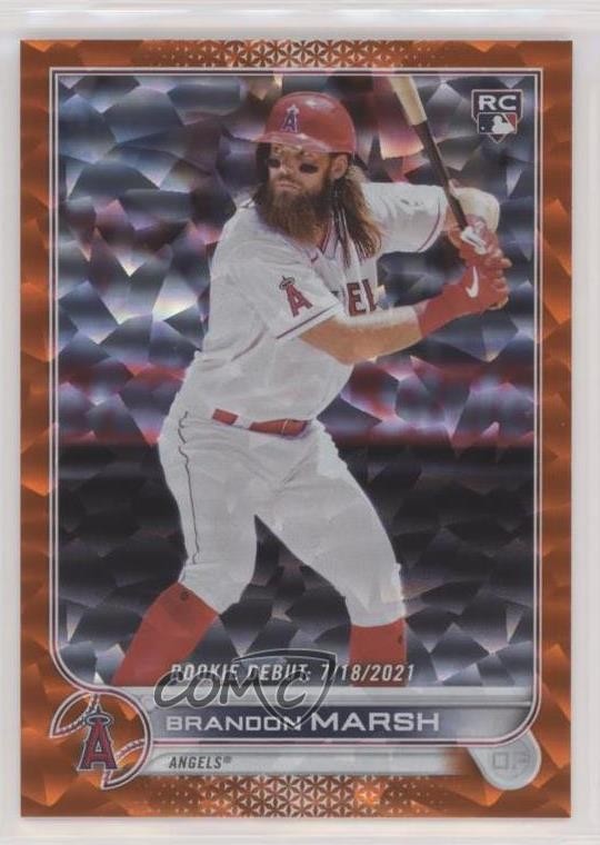 2022 Topps Update Rookie Debut Orange Foil 263/299 Brandon Marsh #US35 04cw