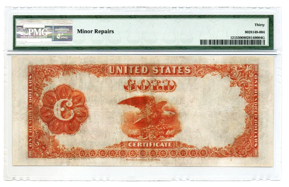 Fr. 1215 1922 Gold Certificate Note Speelman / White PMG Very Fine 30 - Image 2 of 2