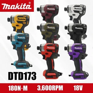 Makita DTD173 180Nm 18V Pilote d'impact brushless avec lumière de l'anneau Max Torque