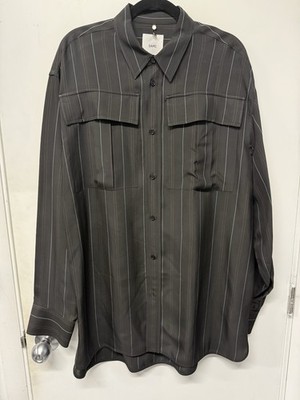 OAMC Men s Black Striped Dress Size Small NEW W/Tags