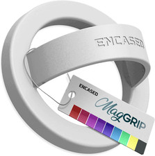 Magnetic Phone Grip Holder Thin Silicone Finger Loop Ring, Compatible with Ma...