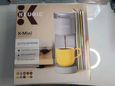 Keurig K-Mini Single Serve K-Cup Pod Coffee Maker - (Studio Gray) New
