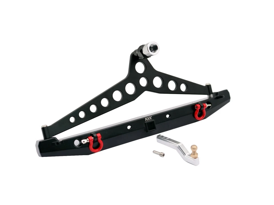 KYX 1/10 RC Crawler Metal Front & Rear Bumper for Traxxas TRX-4 Axial SCX10 II - Image 2 of 4