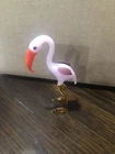 Vintage Murano Glass Pink Flamingo Figure 3” Tall