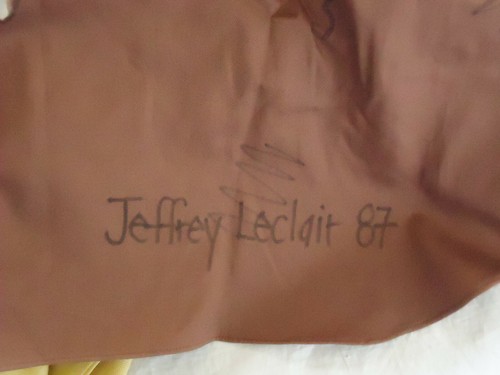 NOS VTG mens shirt 1987 ARTWEAR PRINT signed JEFFREY LeCLAIR CANADA S oversize - Picture 6 of 10